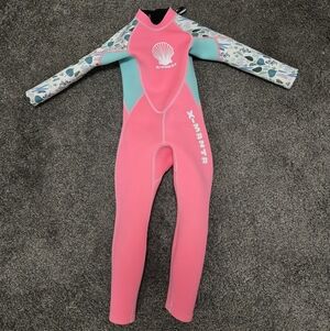 Kids Pink and Blue Wetsuit